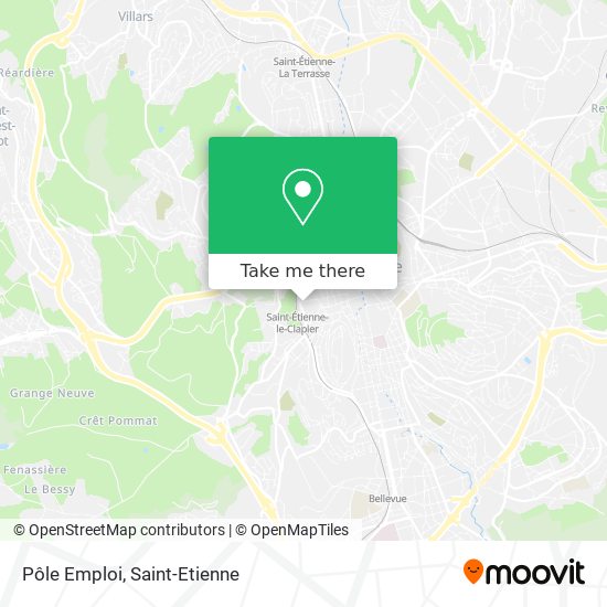 Pôle Emploi map