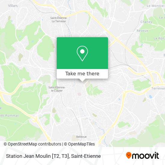 Mapa Station Jean Moulin [T2, T3]