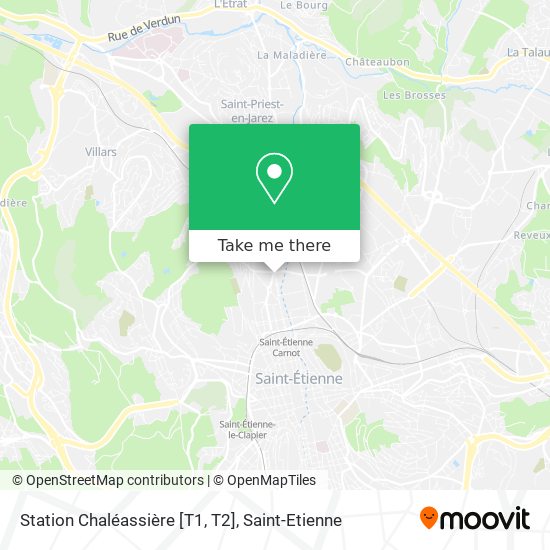 Mapa Station Chaléassière [T1, T2]