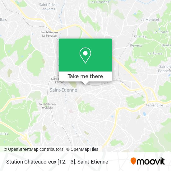 Mapa Station Châteaucreux [T2, T3]