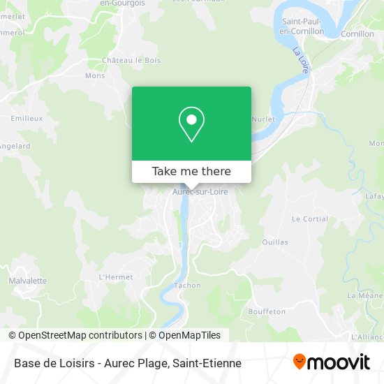 Base de Loisirs - Aurec Plage map