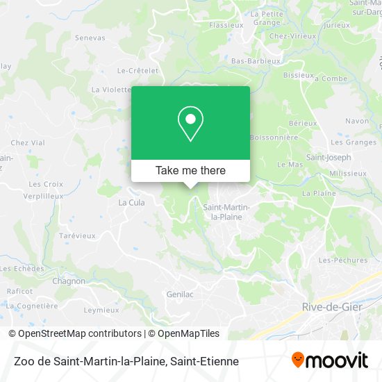 Zoo de Saint-Martin-la-Plaine map