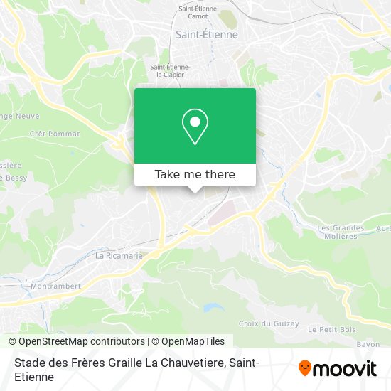 Mapa Stade des Frères Graille La Chauvetiere