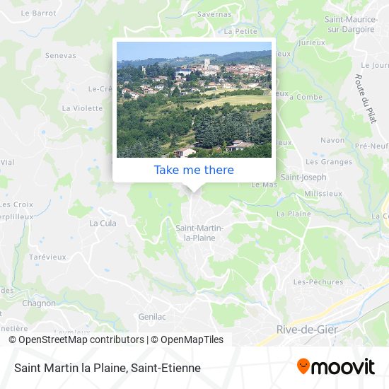 Saint Martin la Plaine map