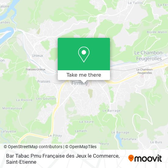 Bar Tabac Pmu Française des Jeux le Commerce map