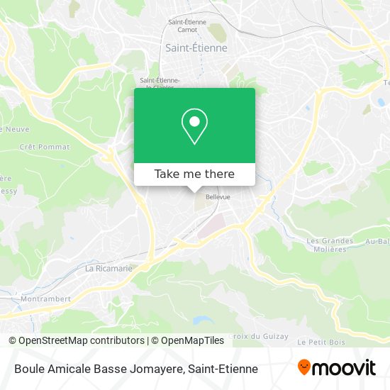 Boule Amicale Basse Jomayere map