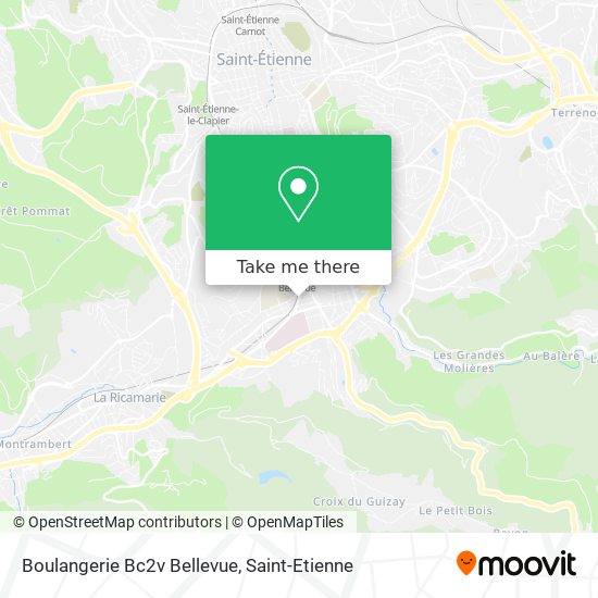 Boulangerie Bc2v Bellevue map