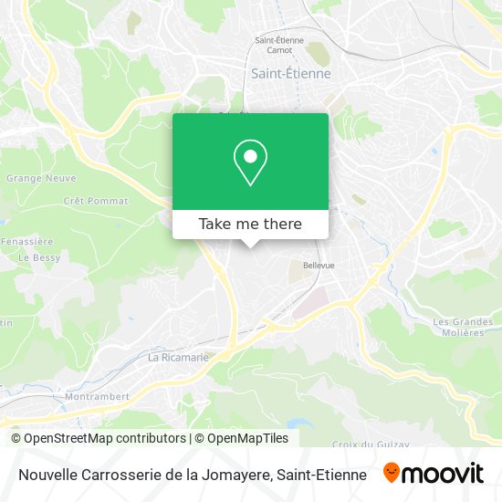 Mapa Nouvelle Carrosserie de la Jomayere