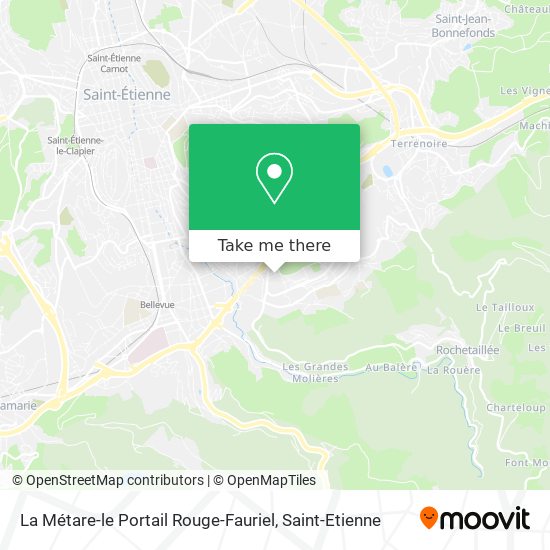 La Métare-le Portail Rouge-Fauriel map