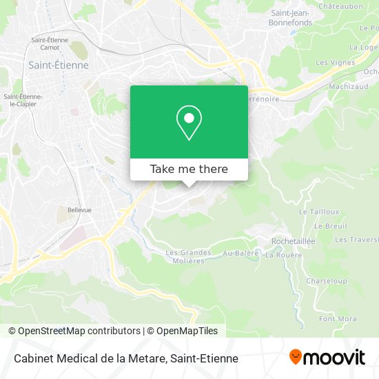 Cabinet Medical de la Metare map