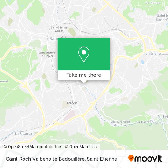 Saint-Roch-Valbenoite-Badouillère map
