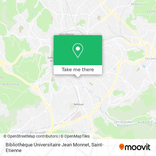 Mapa Bibliothèque Universitaire Jean Monnet