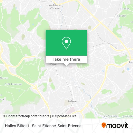 Halles Biltoki - Saint-Etienne map