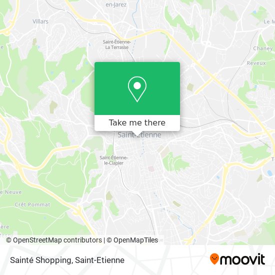 Sainté Shopping map