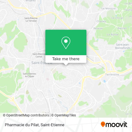 Mapa Pharmacie du Pilat