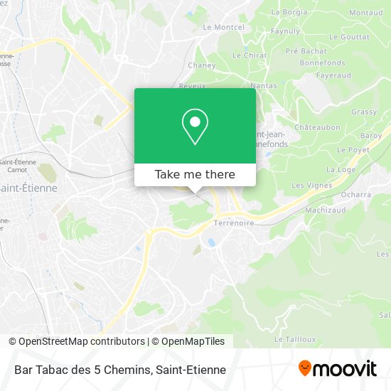 Bar Tabac des 5 Chemins map