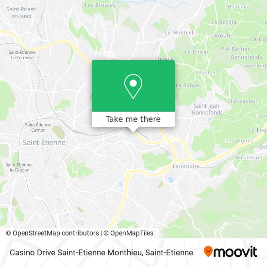 Casino Drive Saint-Etienne Monthieu map