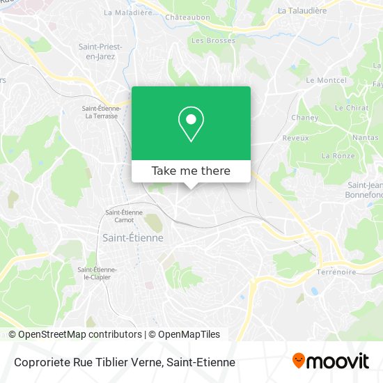 Mapa Coproriete Rue Tiblier Verne