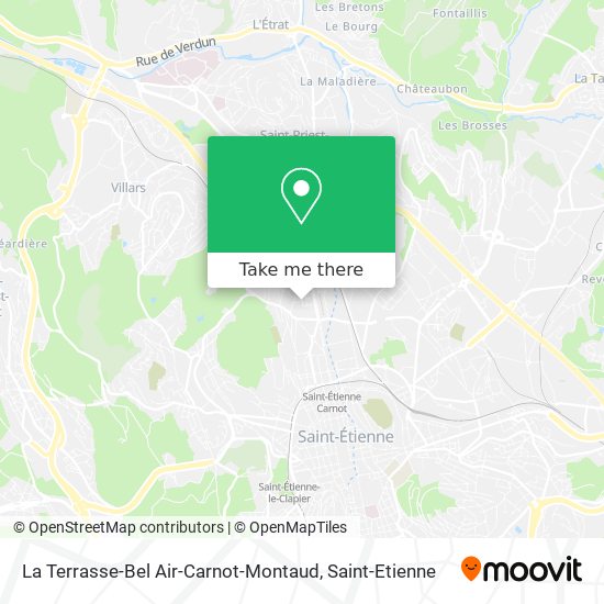 La Terrasse-Bel Air-Carnot-Montaud map
