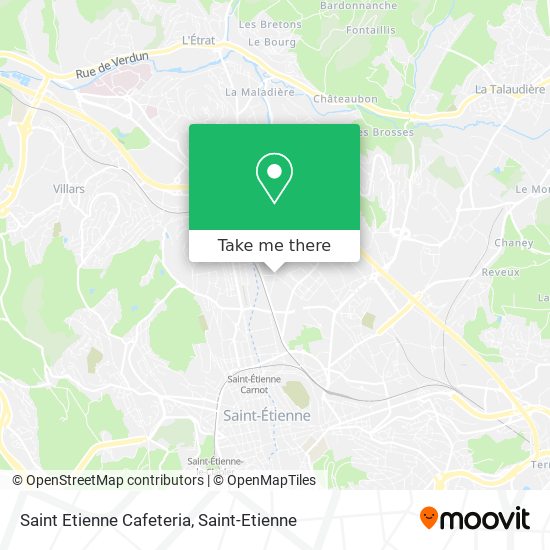 Mapa Saint Etienne Cafeteria
