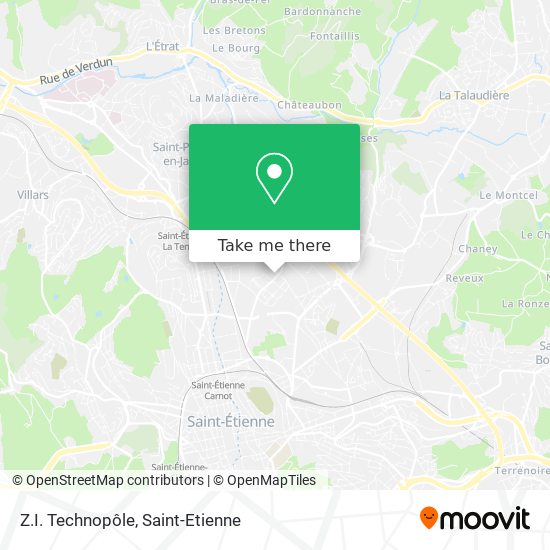 Z.I. Technopôle map