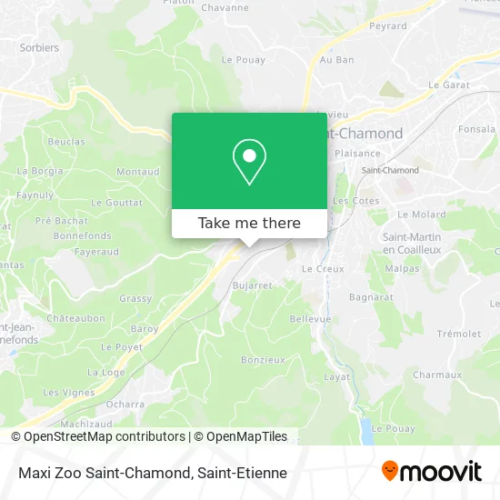 Maxi Zoo Saint-Chamond map