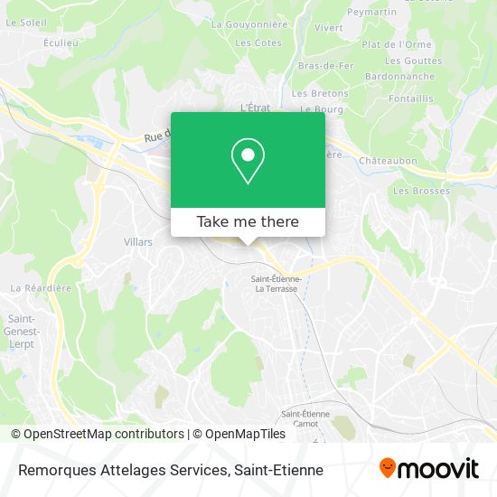 Remorques Attelages Services map