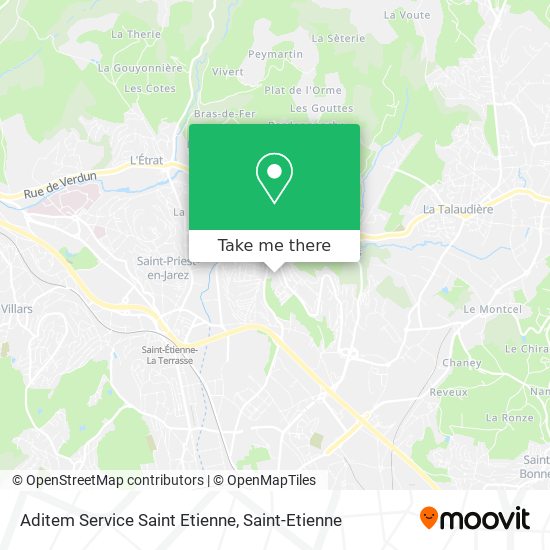 Aditem Service Saint Etienne map