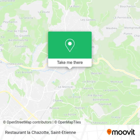 Restaurant la Chazotte map