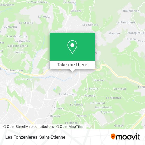 Les Fonzenieres map