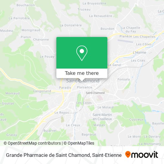 Grande Pharmacie de Saint Chamond map