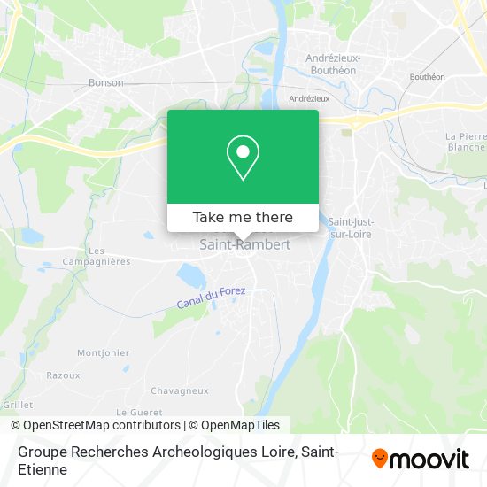 Mapa Groupe Recherches Archeologiques Loire