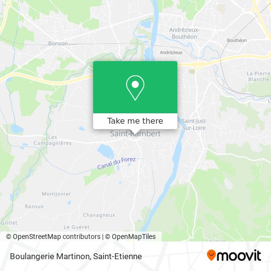 Mapa Boulangerie Martinon