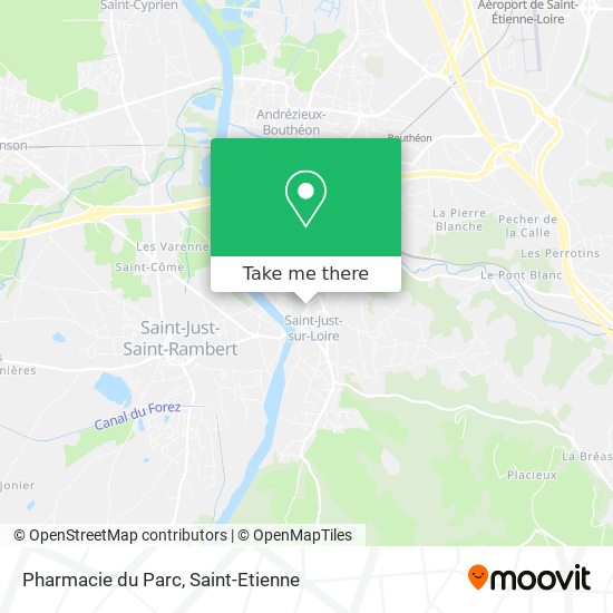 Mapa Pharmacie du Parc