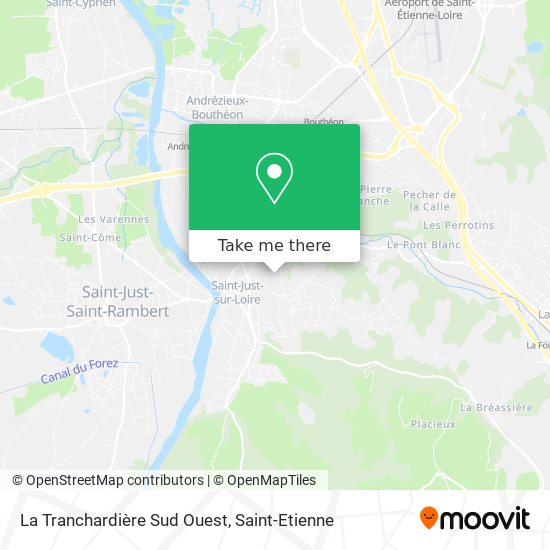 La Tranchardière Sud Ouest map