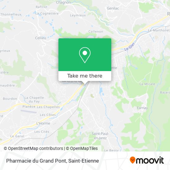 Mapa Pharmacie du Grand Pont