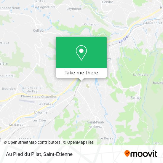 Au Pied du Pilat map