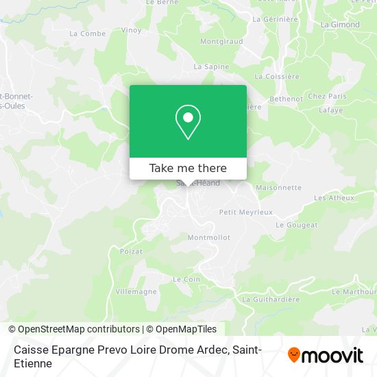 Mapa Caisse Epargne Prevo Loire Drome Ardec