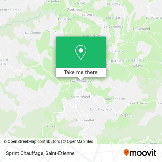 Sprint Chauffage map