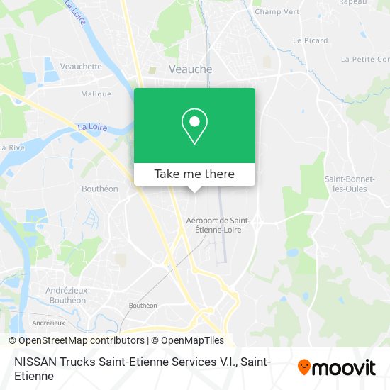 Mapa NISSAN Trucks Saint-Etienne Services V.I.