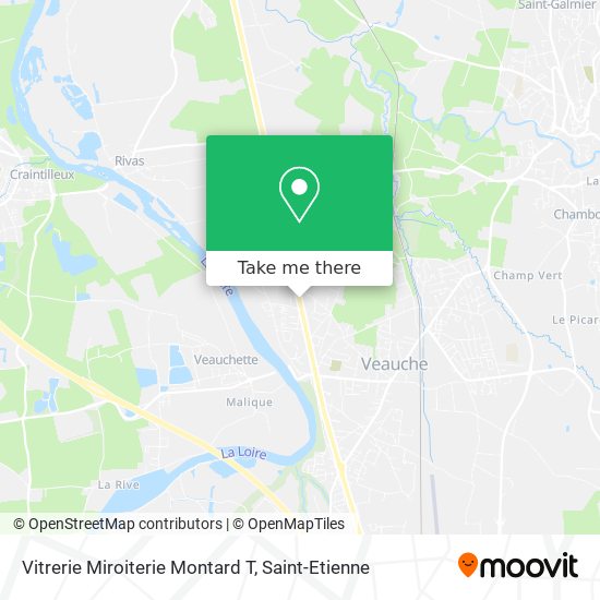 Mapa Vitrerie Miroiterie Montard T