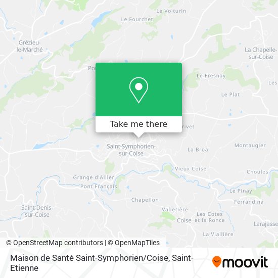 Maison de Santé Saint-Symphorien / Coise map
