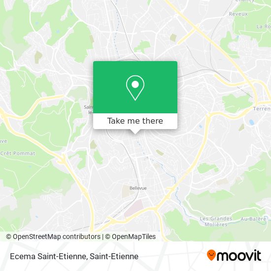 Ecema Saint-Etienne map