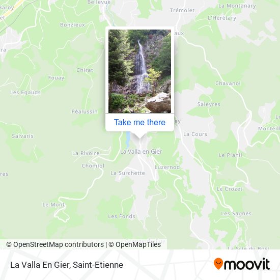 La Valla En Gier map