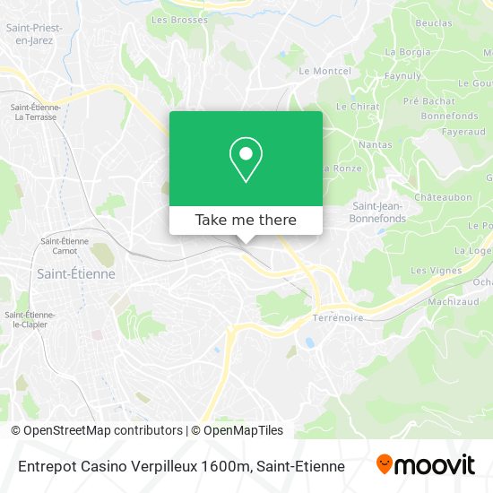 Entrepot Casino Verpilleux 1600m map