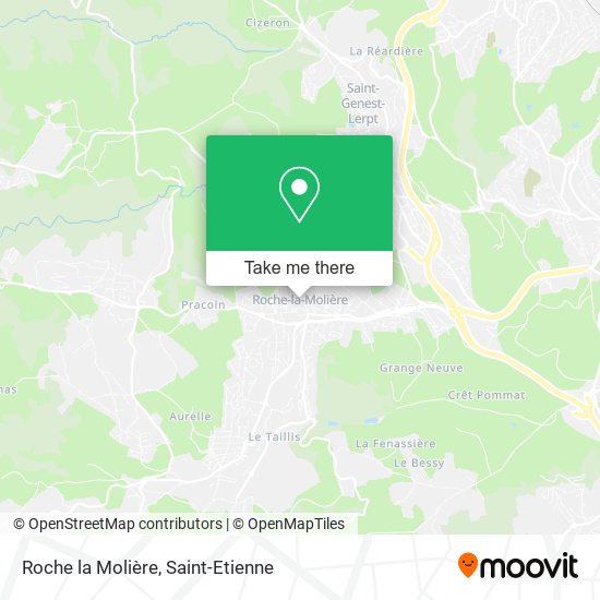 Roche la Molière map