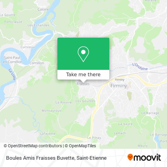 Boules Amis Fraisses Buvette map