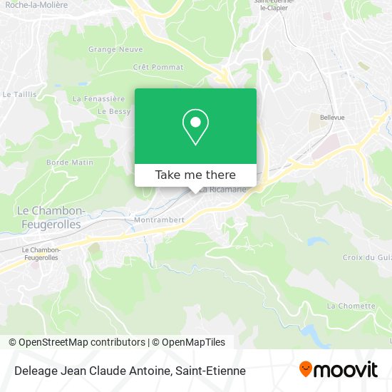 Mapa Deleage Jean Claude Antoine