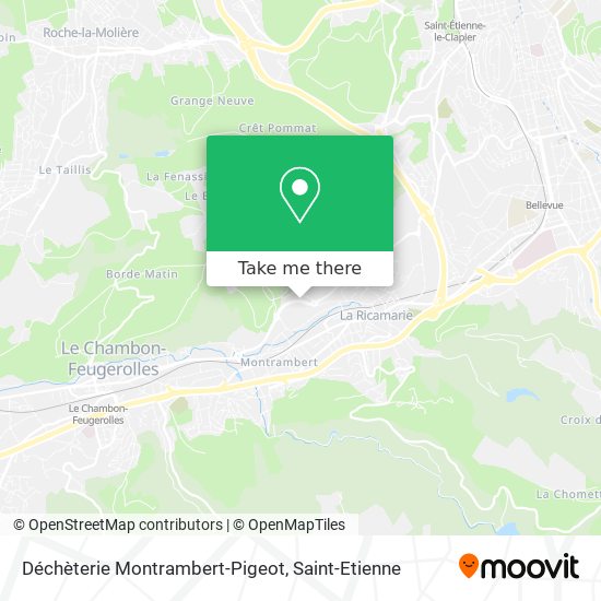 Déchèterie Montrambert-Pigeot map