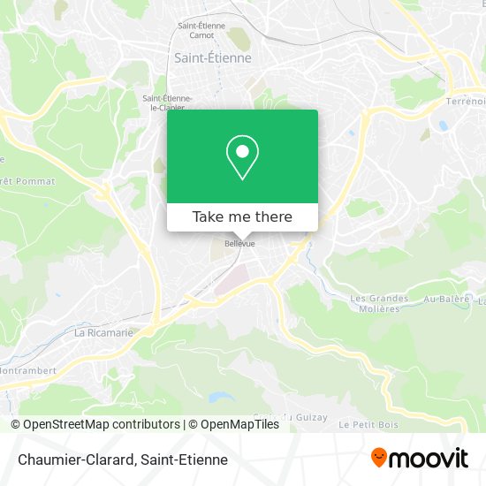 Mapa Chaumier-Clarard